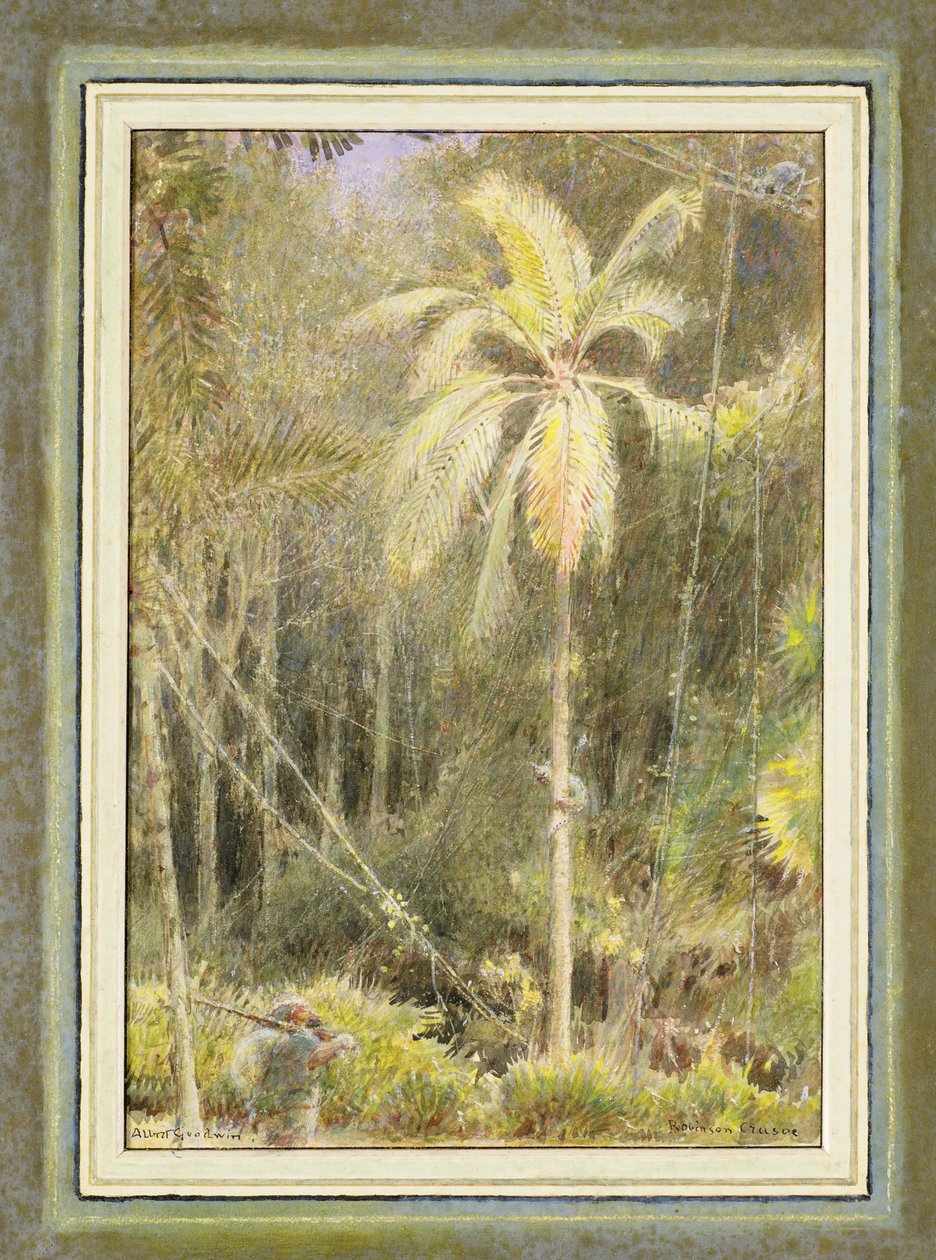 Robinson Crusoe autorstwa Albert Goodwin