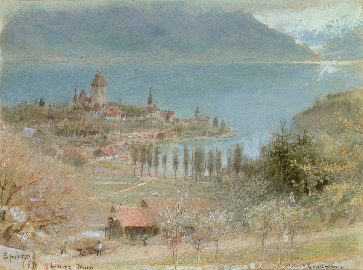 Spietz, Jezioro Thun autorstwa Albert Goodwin