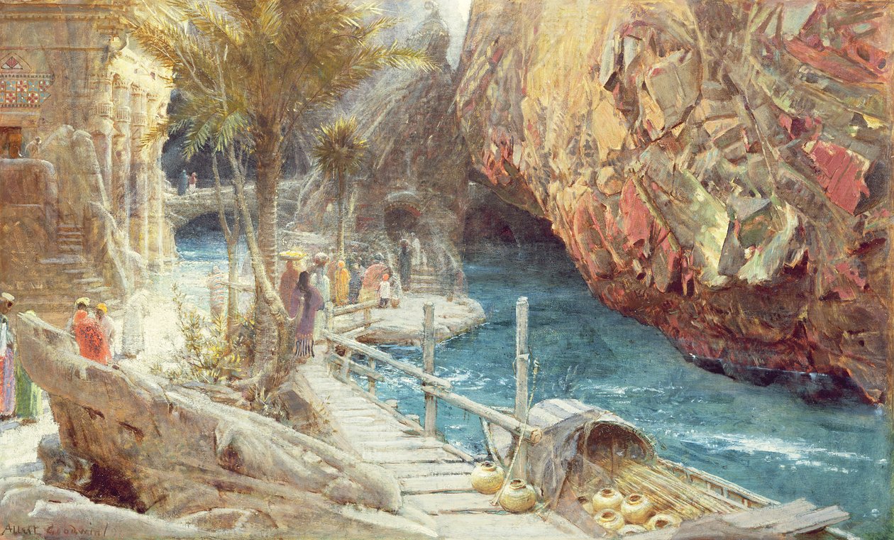 Źródło Świętej Rzeki autorstwa Albert Goodwin