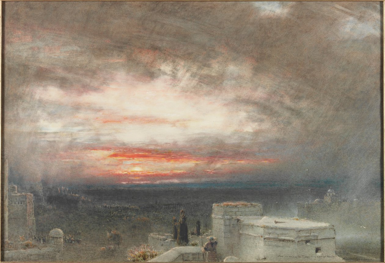 Zasłona Świątyni była Rent in Twain (kolor nadwozia) autorstwa Albert Goodwin