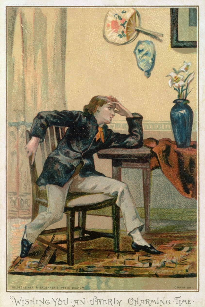 Wishing You An Całkowicie Czarujący Czas, Wiktoriańska Kartka Świąteczna, wydana przez Hildesheimer und Faulkner, Londyn, ok. 1880 autorstwa Albert Jnr. Ludovici