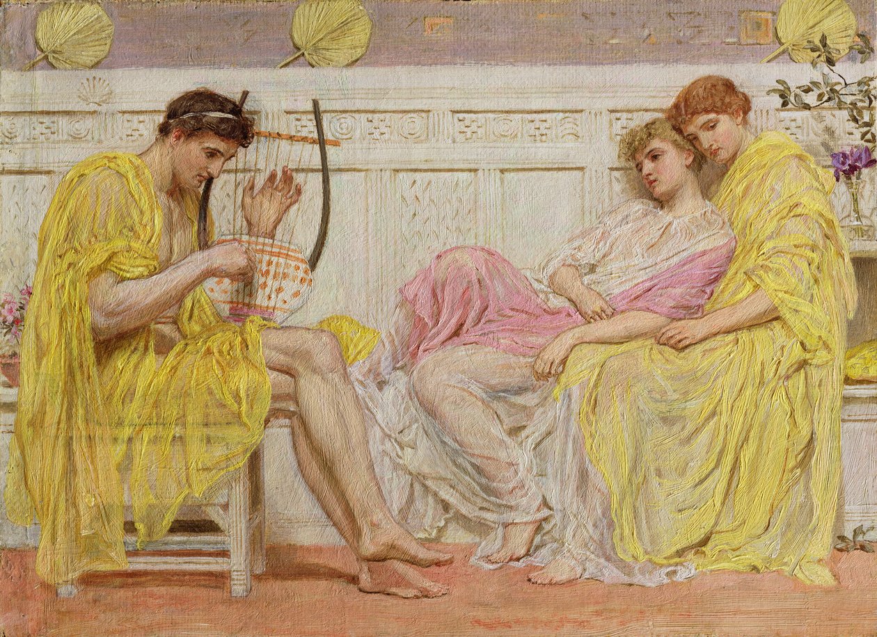 Muzyk, ok.1867 autorstwa Albert Joseph Moore