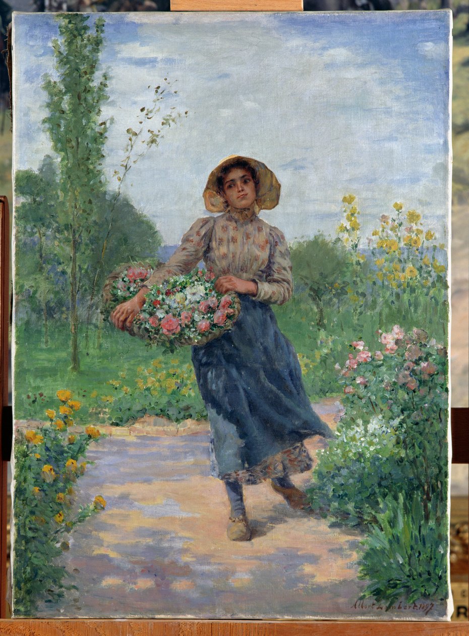 Zbieranie kwiatów, 1897 autorstwa Albert Lambert