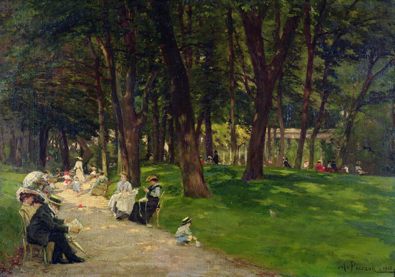 W parku, 1903 autorstwa Albert Leopold Pierson