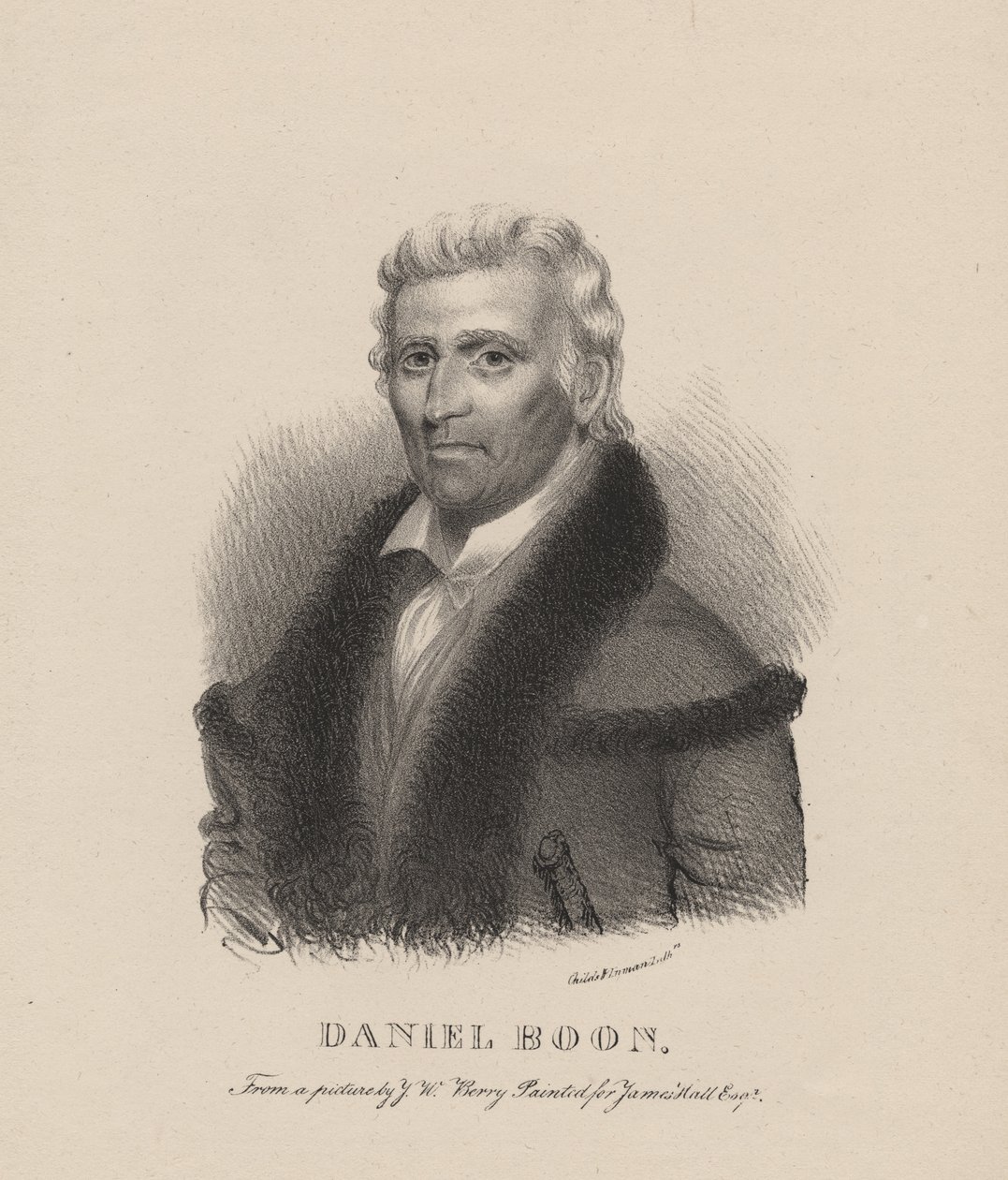 Daniel Boone, lito autorstwa C.G. Dzieci, 1830 autorstwa Albert Newsam