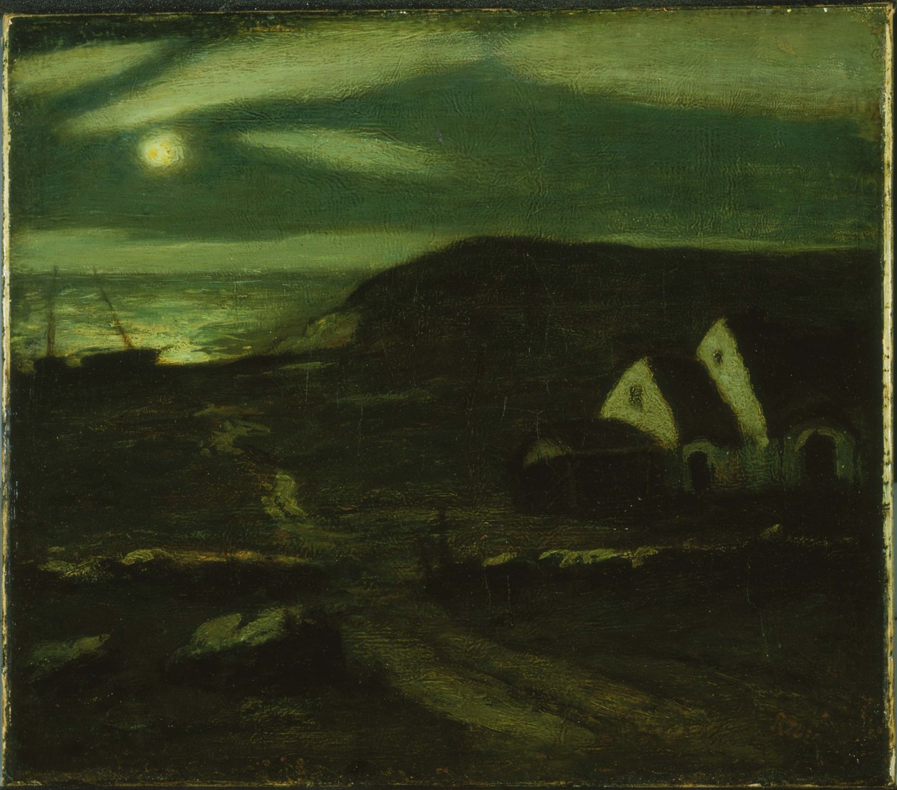 Chata Rybaka autorstwa Albert Pinkham Ryder