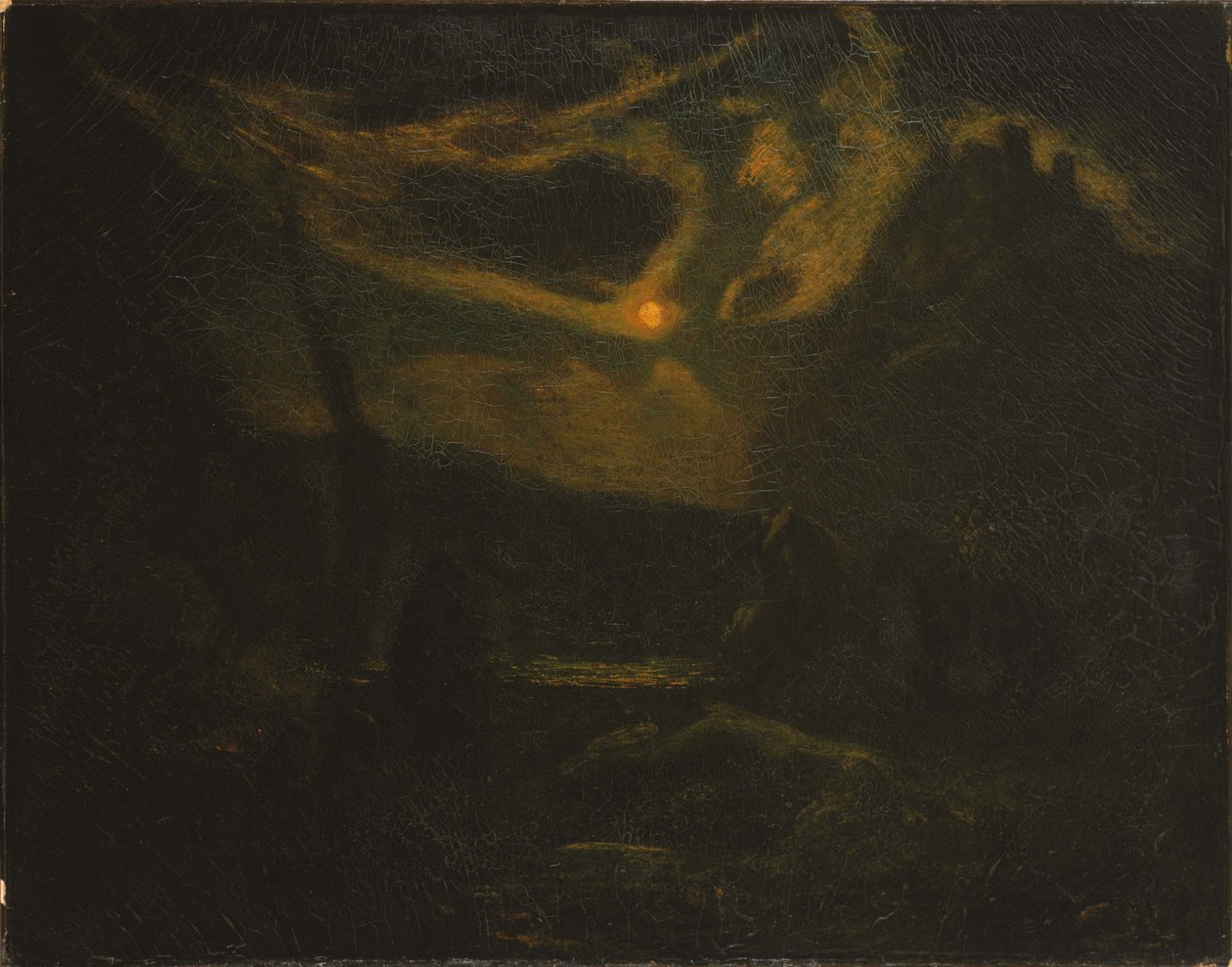 Makbet i czarownice autorstwa Albert Pinkham Ryder