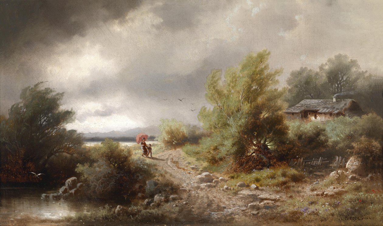 Wzbierająca burza z piorunami autorstwa Albert Rieger