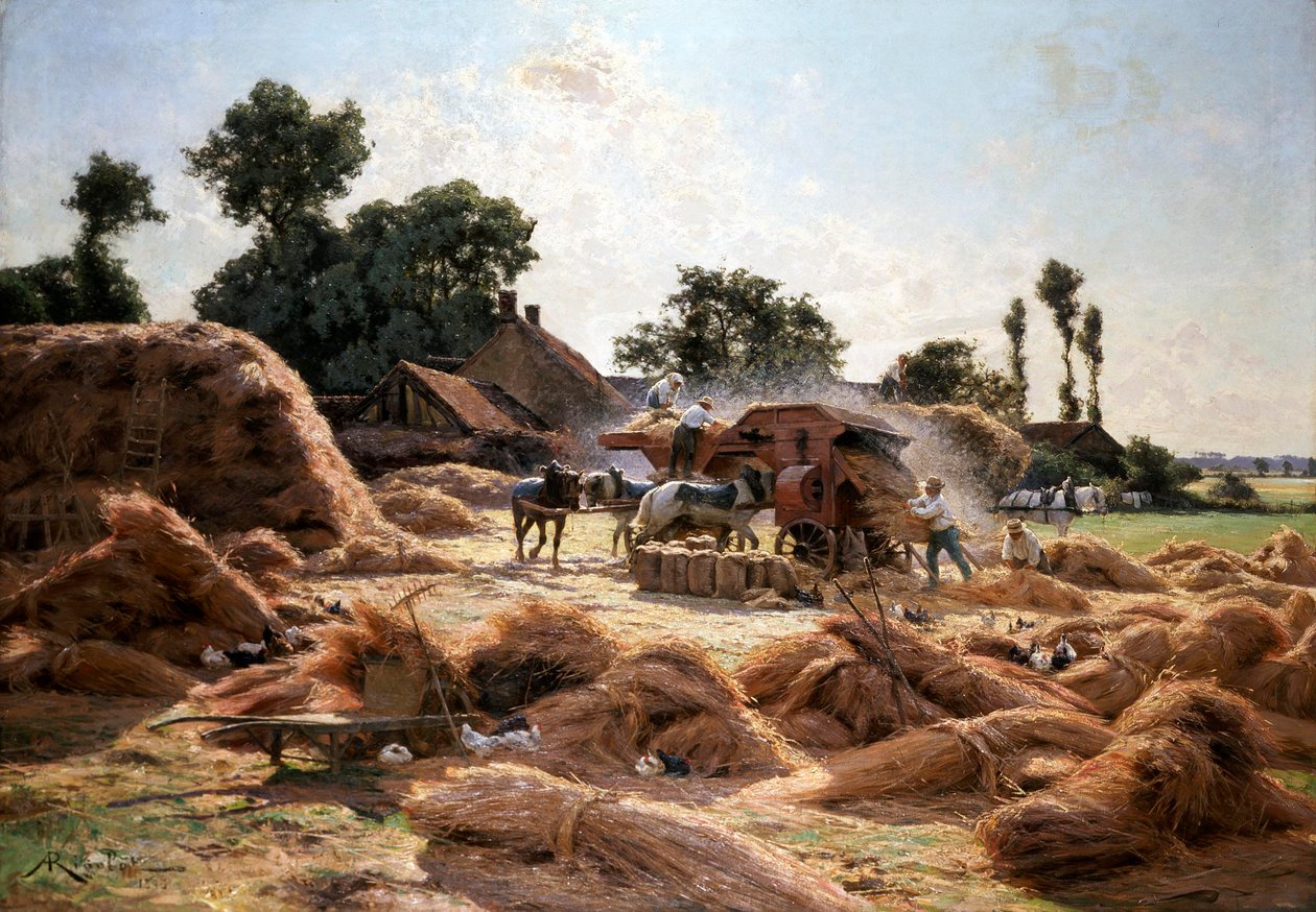Młocarnia autorstwa Albert Rigolot