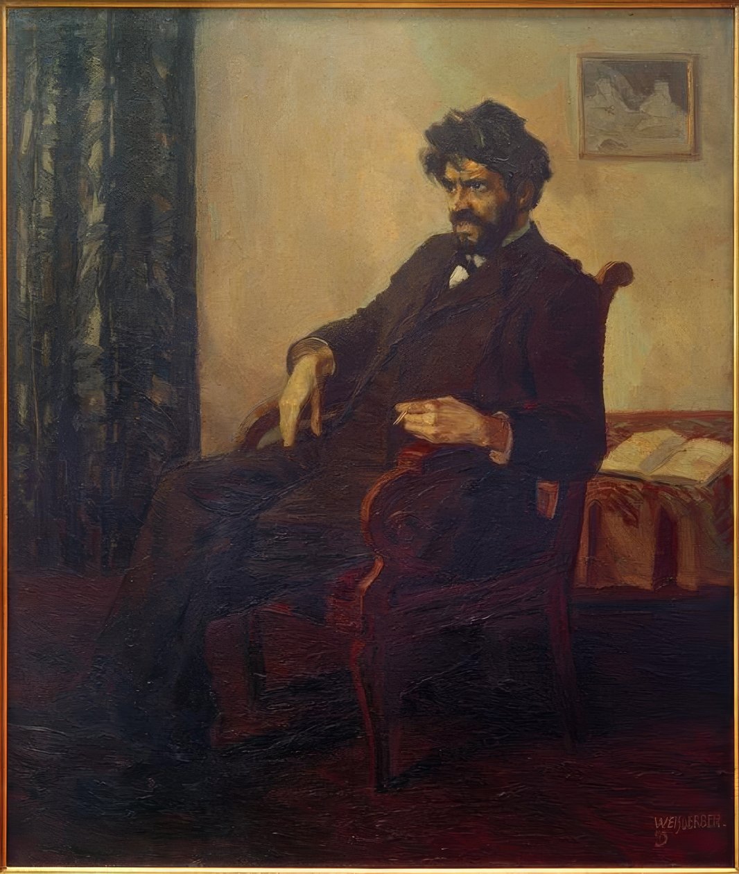 Portret poety Ludwiga Scharfa autorstwa Albert Weisgerber