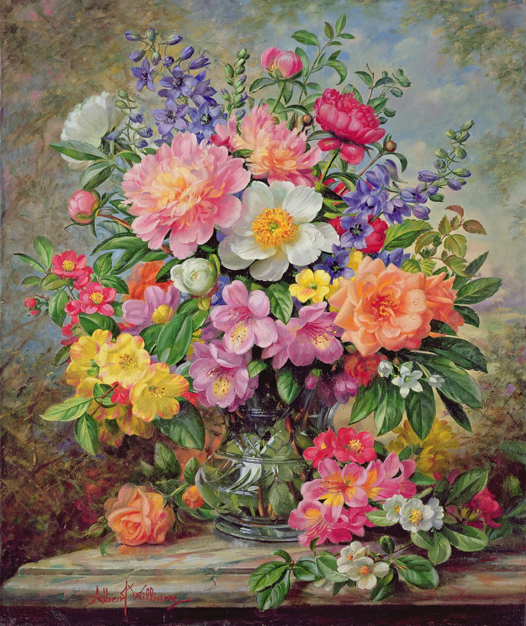 Czerwcowe kwiaty w blasku autorstwa Albert Williams