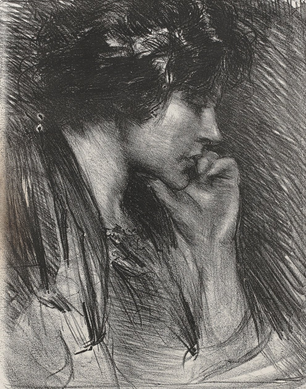 Profil kobiety autorstwa Albert de Belleroche