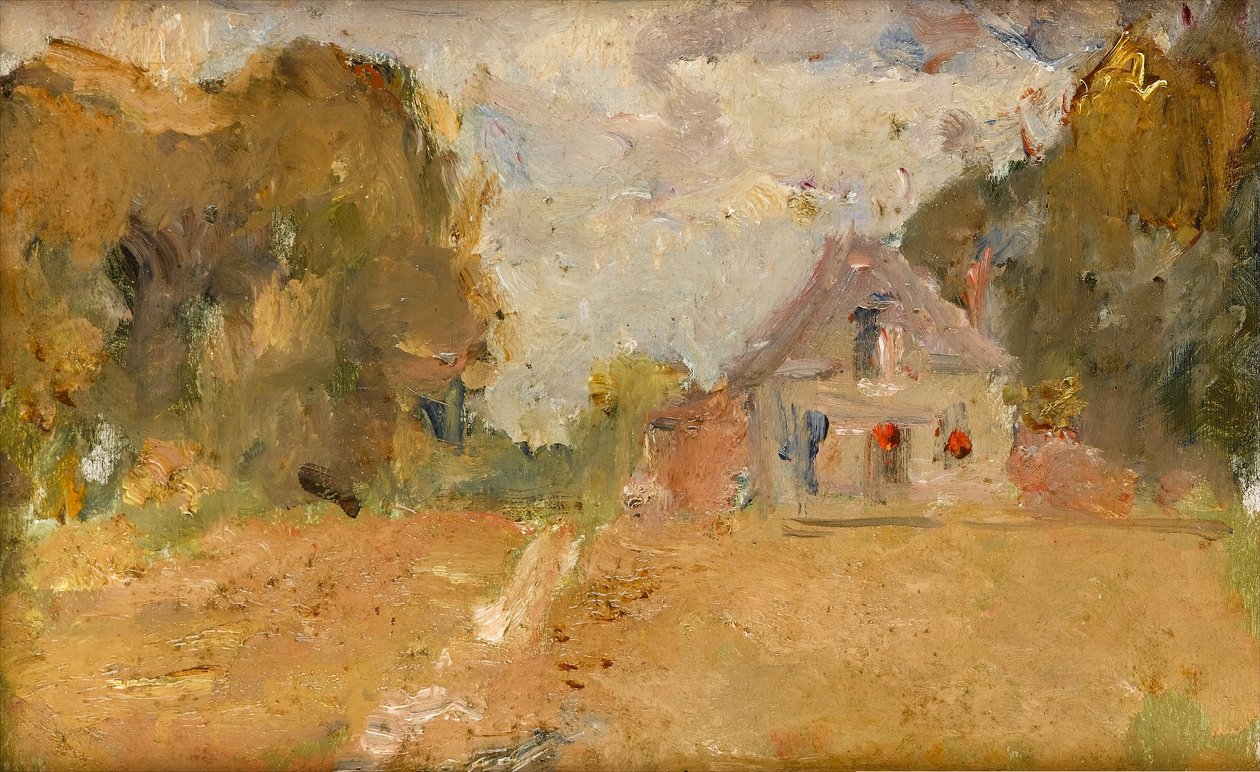 Poczta, Saint-Hubert, Rozay-en-Brie, Seine-et-Marne, Île-de-France, ok. 1890 autorstwa Albert de Belleroche