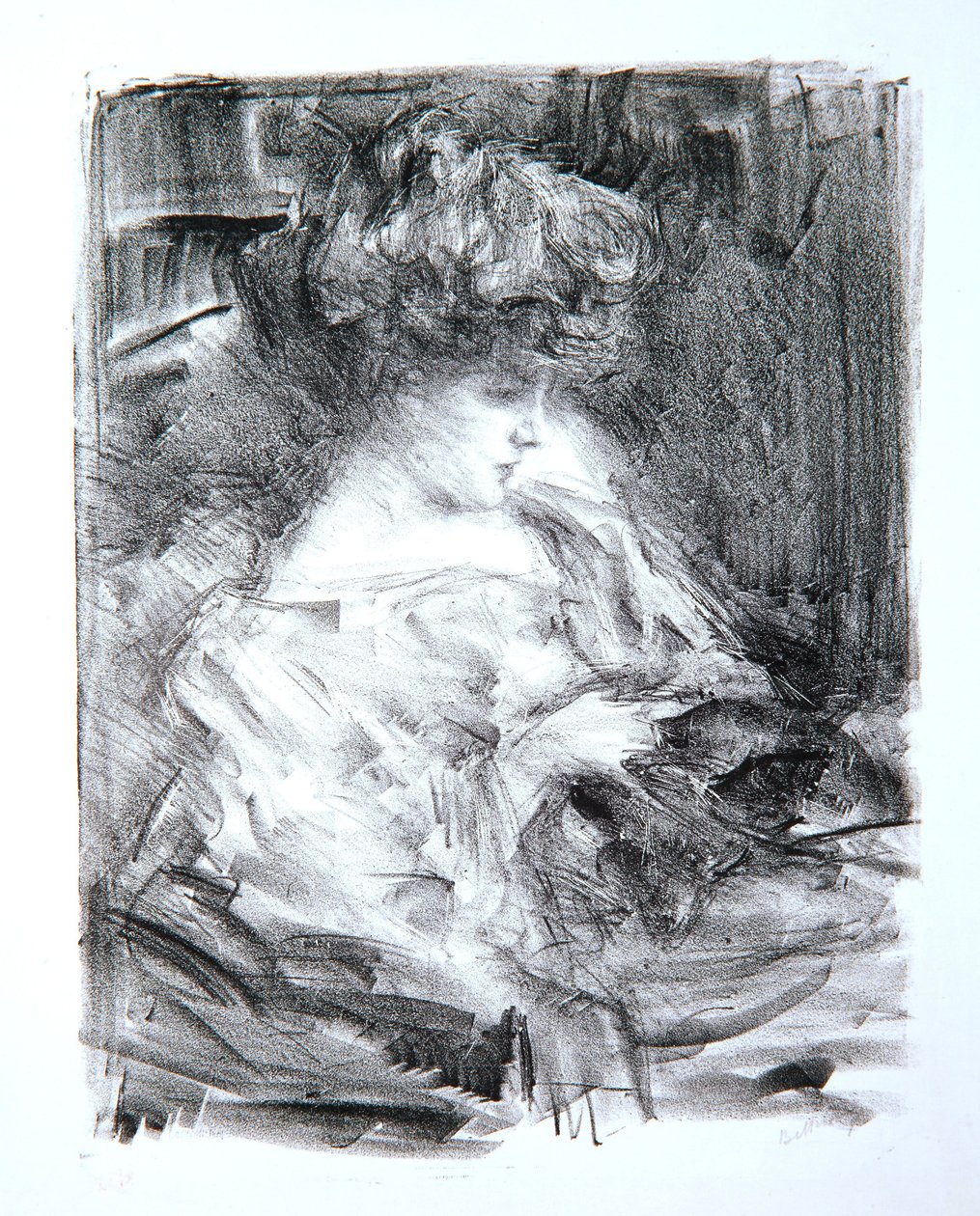 Siedząca kobieta, panna Shaw, 1905 autorstwa Albert de Belleroche