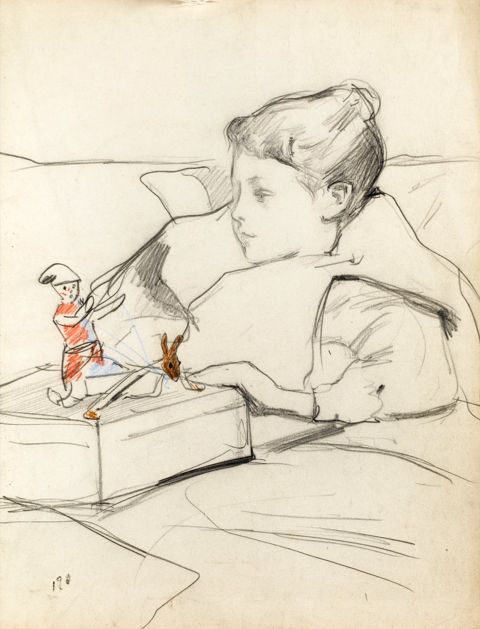 Yvette, ok. 1898 autorstwa Albert de Belleroche