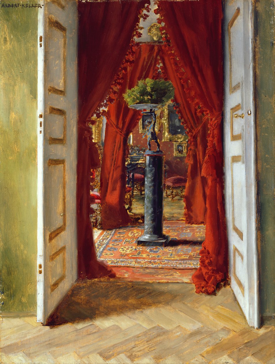 Czerwony pokój, 1882 autorstwa Albert von Keller