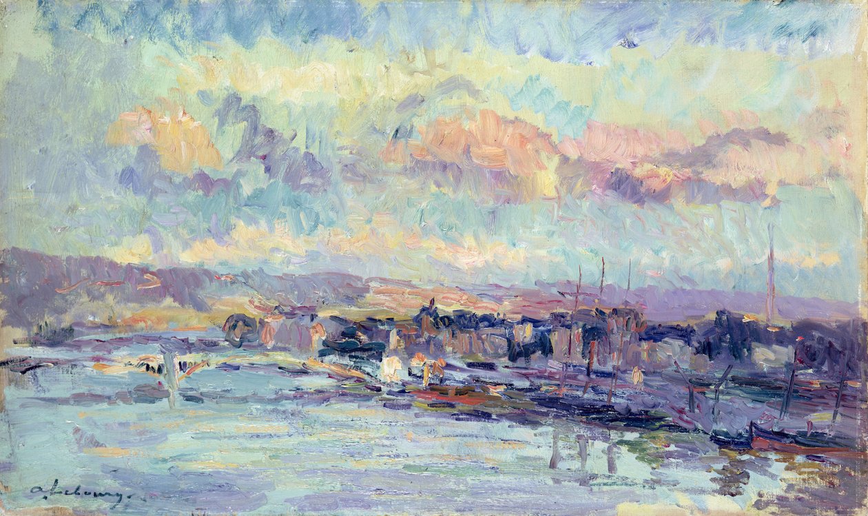Widok na Paryż autorstwa Albert Charles Lebourg