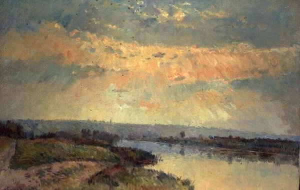 Późne popołudnie nad Sekwaną autorstwa Albert Charles Lebourg