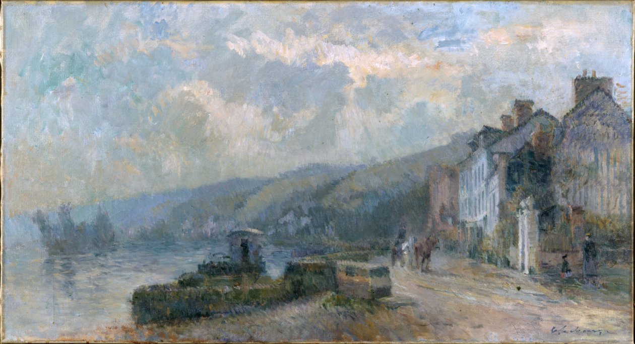 Deszczowa pogoda, ok. 1901 (olej na płótnie (zbroja)) autorstwa Albert Charles Lebourg