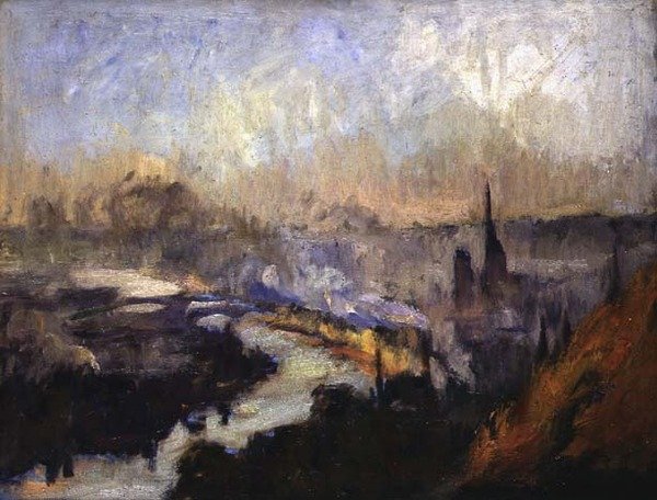Góra św. Katarzyny (olej na płótnie) autorstwa Albert Charles Lebourg