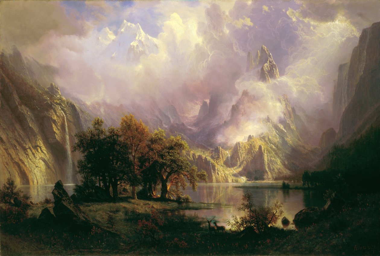Krajobraz Gór Skalistych autorstwa Albert Bierstadt