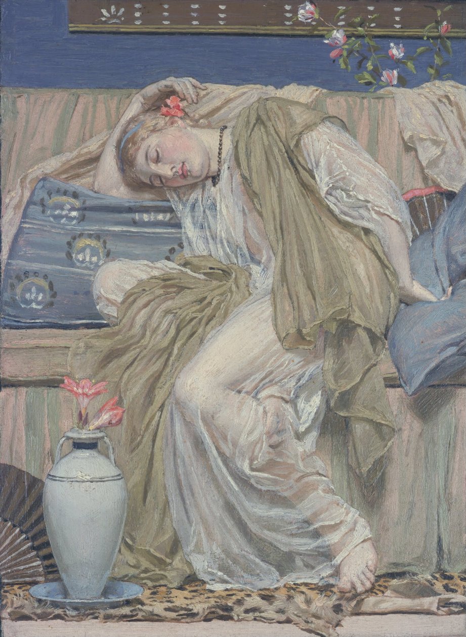 Śpiąca dziewczyna autorstwa Albert Joseph Moore