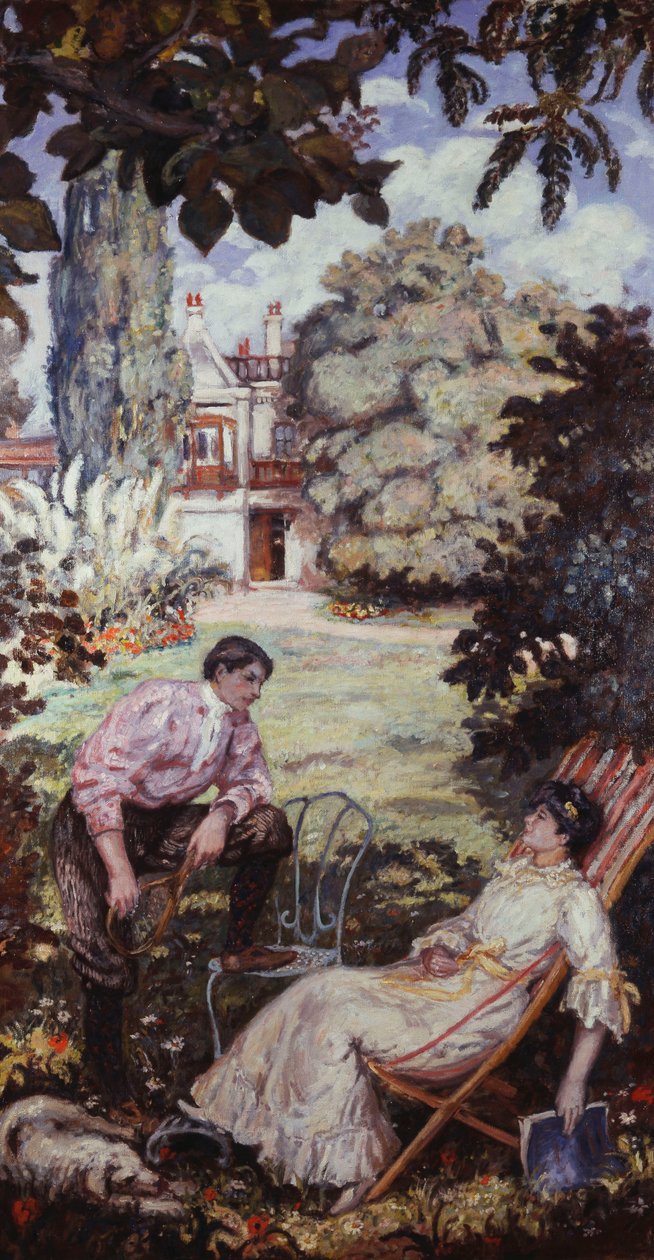 Rozmowa w ogrodzie (La Conversation au Jardin) autorstwa Albert Andre