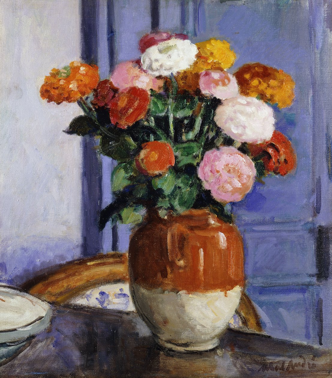 Bukiet Zinias; Bouquet de Zinias autorstwa Albert Andre