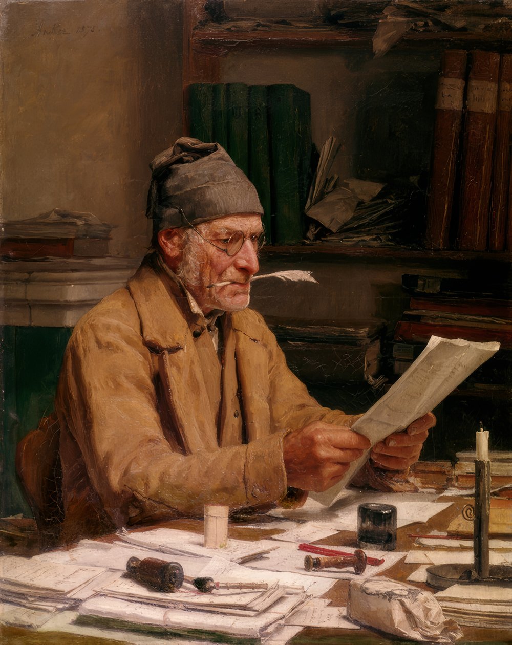 Urzędnik miejski autorstwa Albert Anker