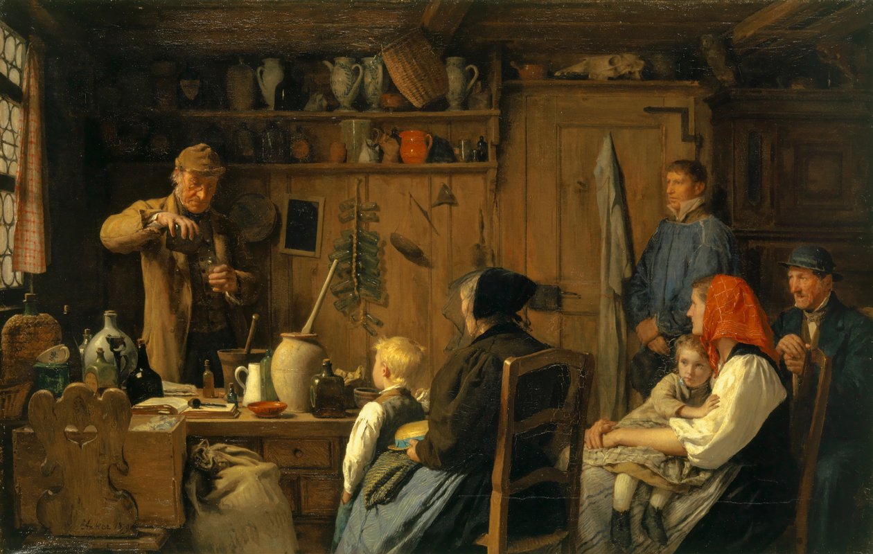 Znachor I, 1879 autorstwa Albert Anker
