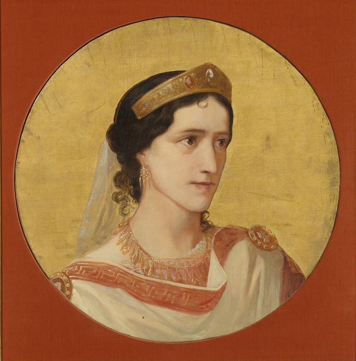Elisa Rachel jako Fedrei autorstwa Albert Anker
