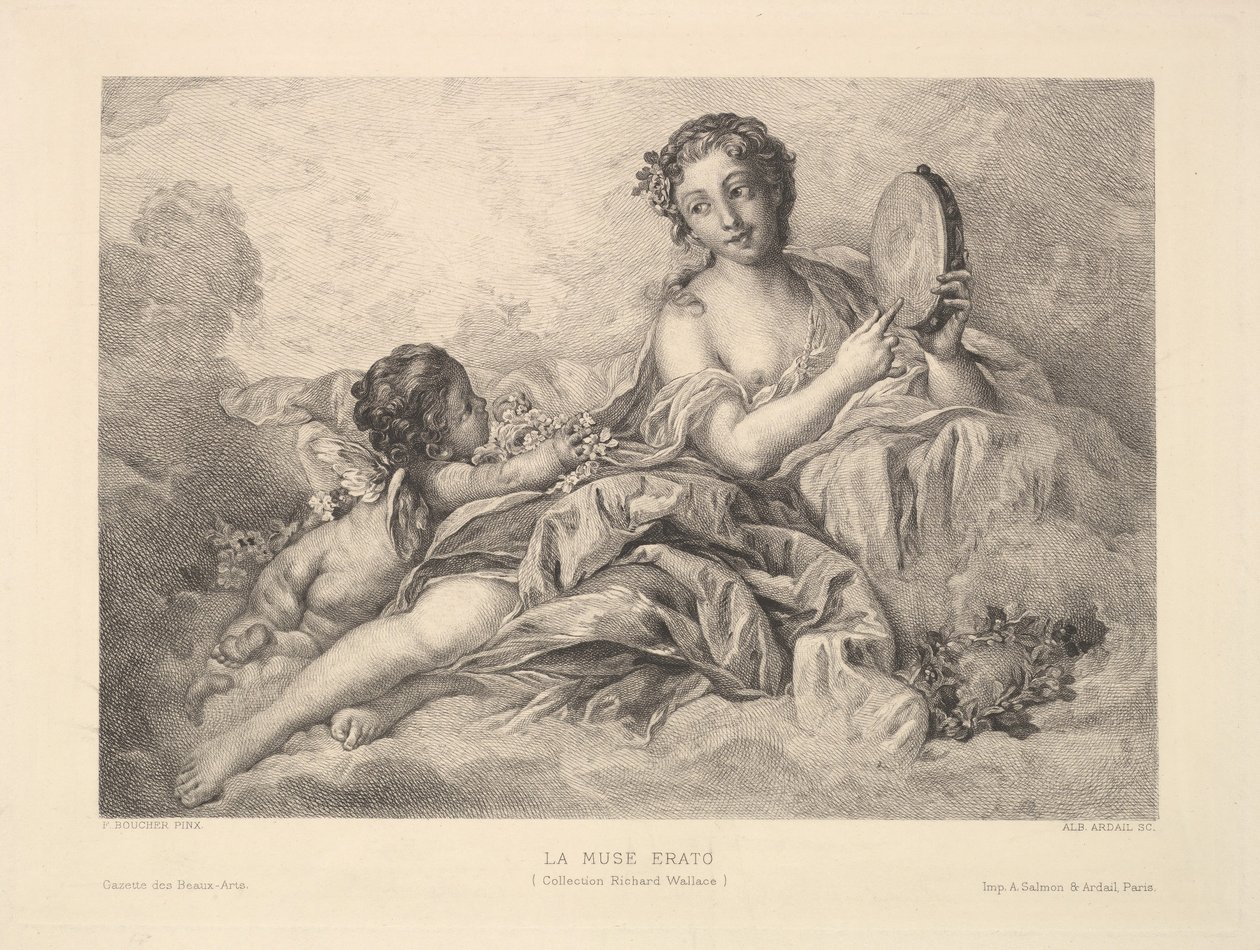 Erato muzy, 1890. autorstwa Albert Ardail