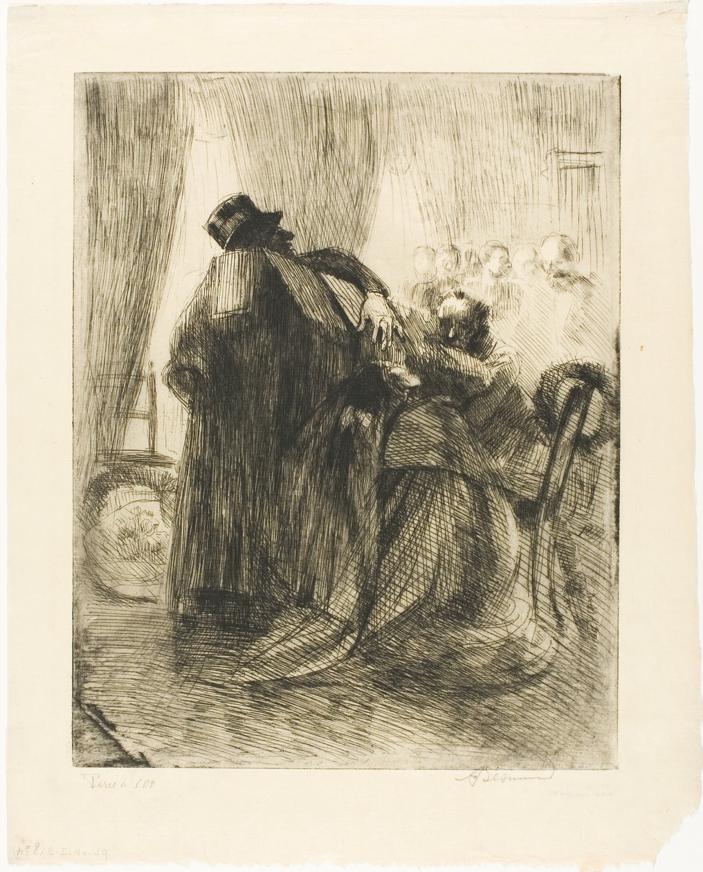 Żałoba, płyta piąta od Woman autorstwa Albert Besnard