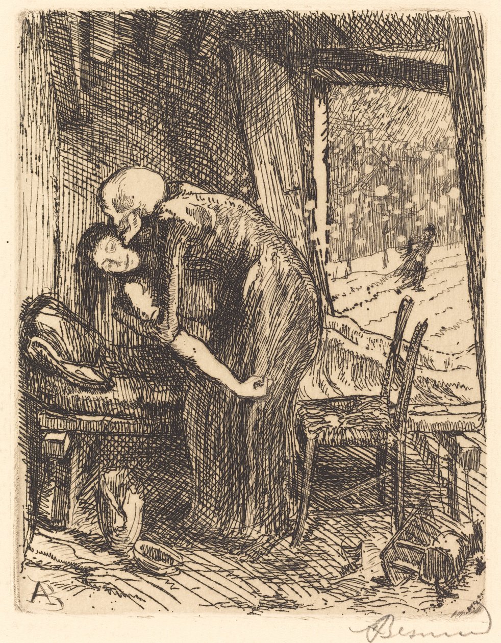 Charytatywny autorstwa Albert Besnard