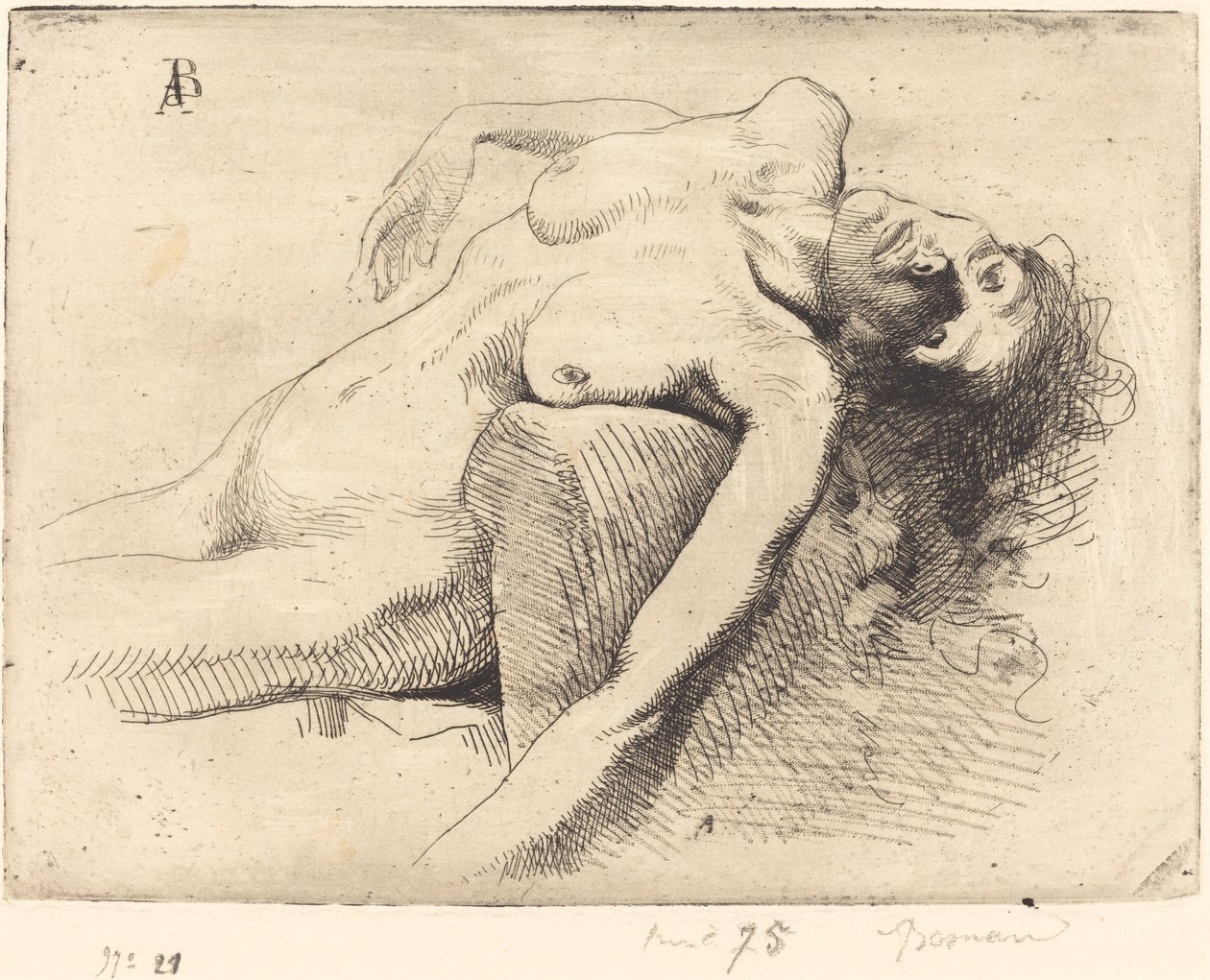 Umierająca kobieta autorstwa Albert Besnard