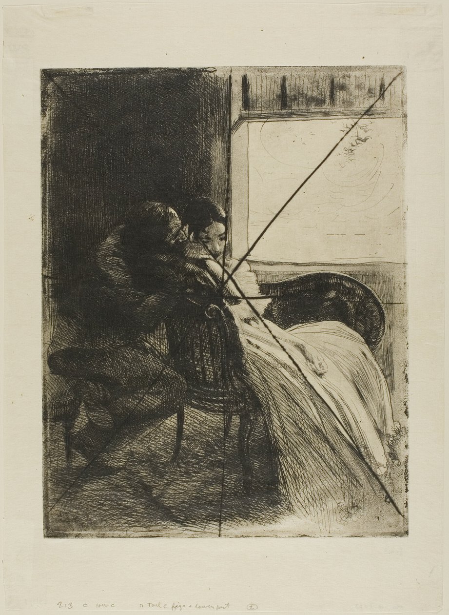 Flirt, płyta szósta od Woman autorstwa Albert Besnard