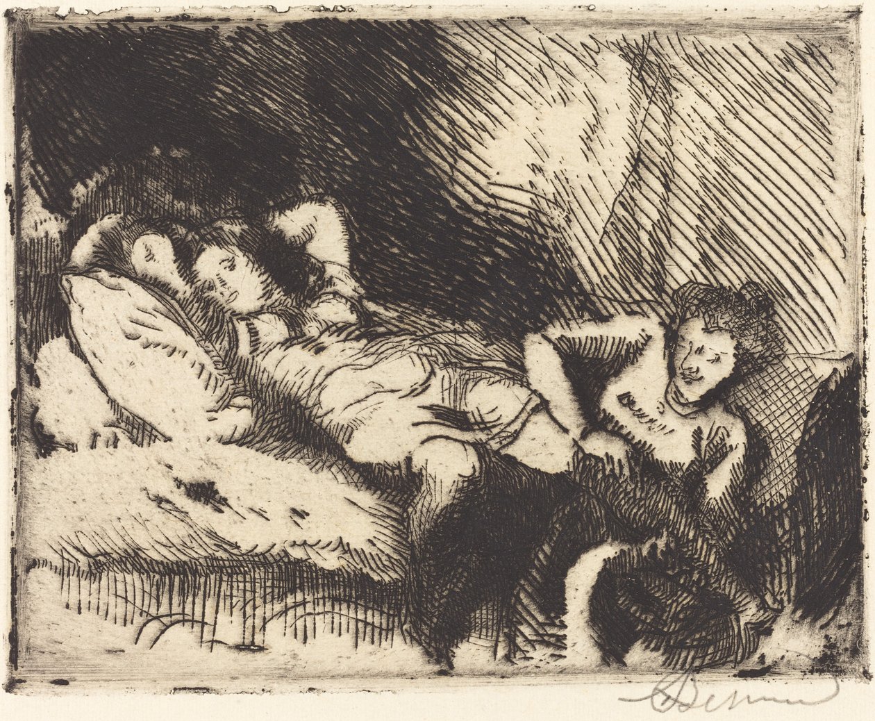 Idąc do łóżka (Le coucher) autorstwa Albert Besnard