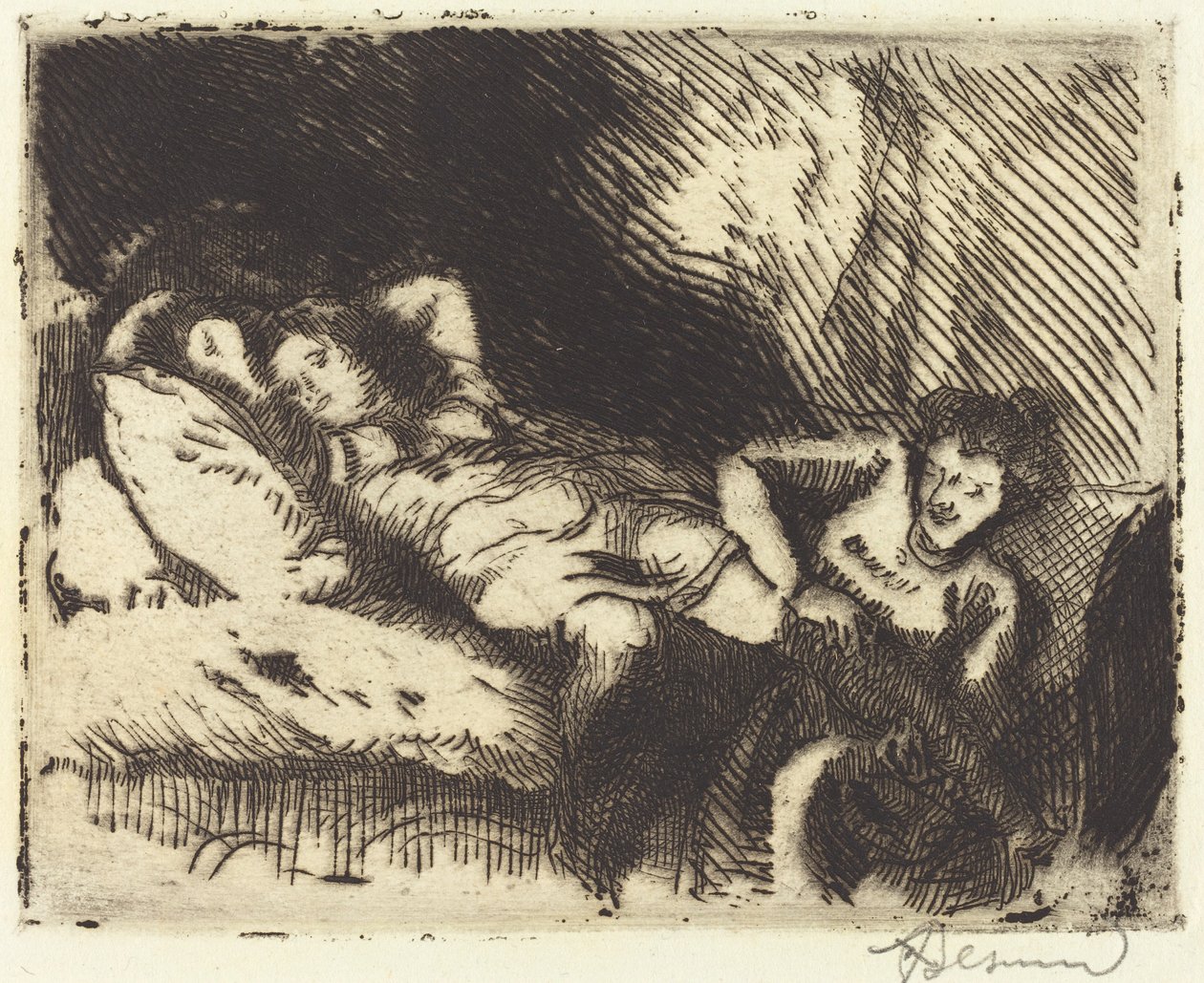 Idąc do łóżka (Le coucher) autorstwa Albert Besnard
