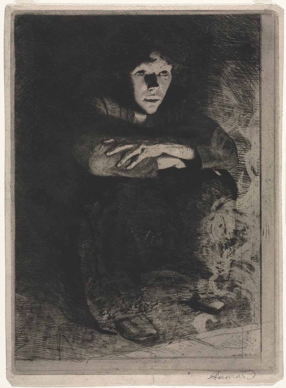 W popiele, 1887. autorstwa Paul Albert Besnard
