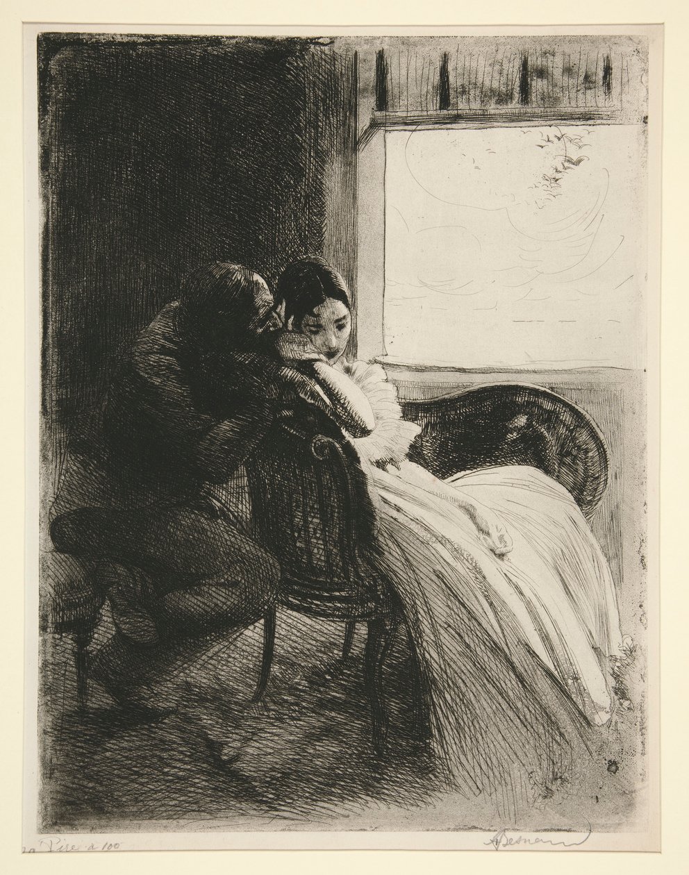Flirt (Flirt) autorstwa Albert Besnard