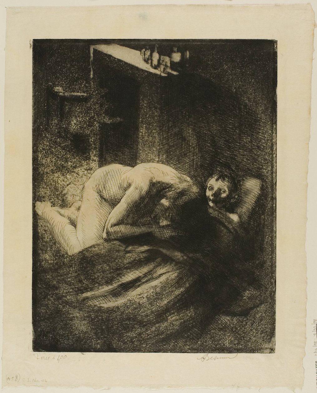 Misery, płyta dziewiąta od Woman autorstwa Albert Besnard