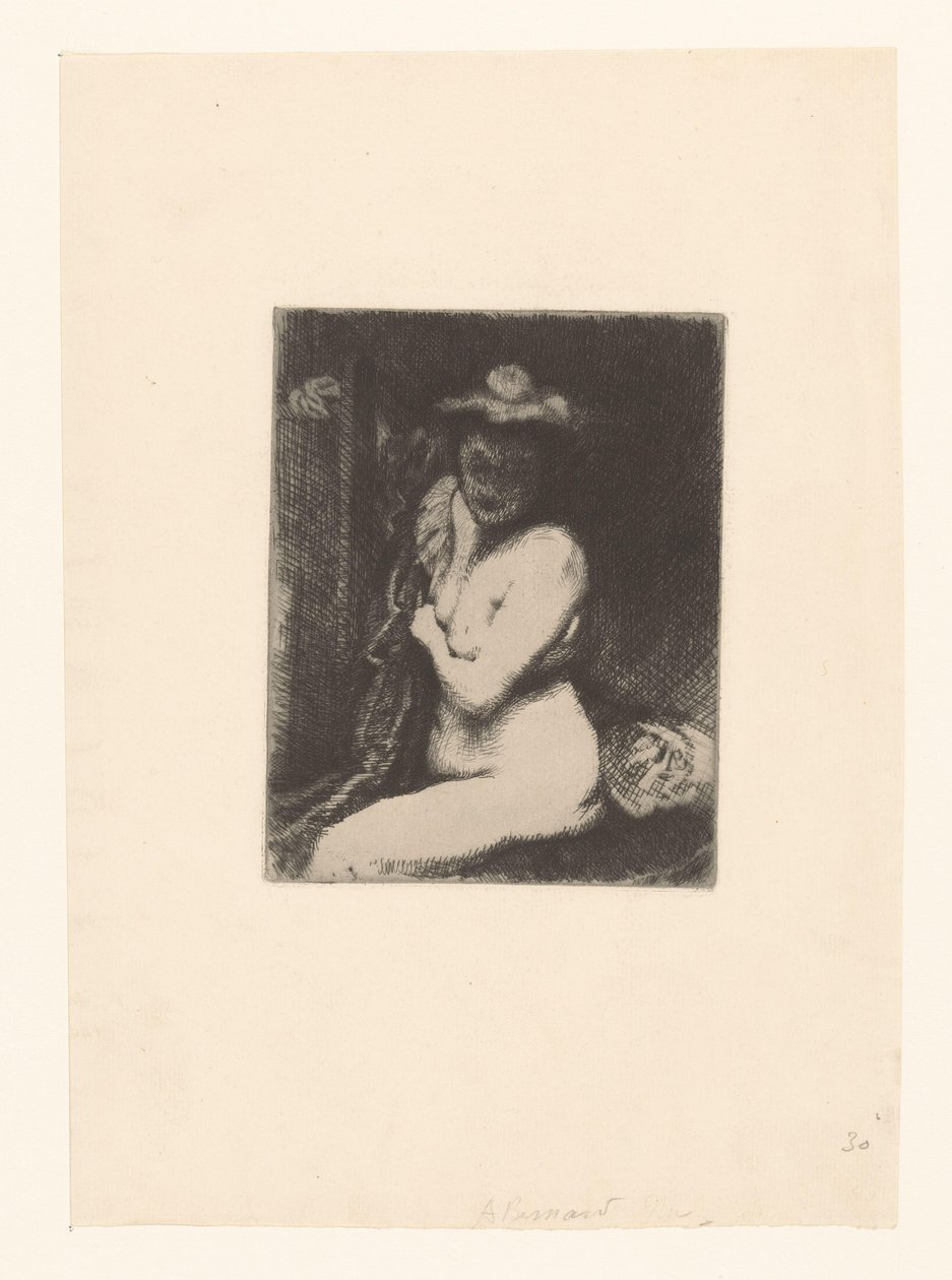 Naga kobieta w toalecie autorstwa Albert Besnard