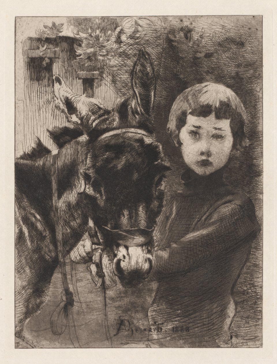 Robert Besnard i jego osioł autorstwa Albert Besnard