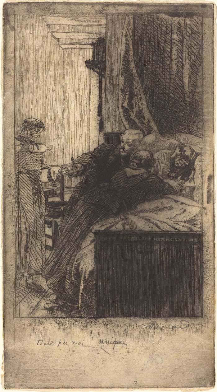 Choroba autorstwa Albert Besnard