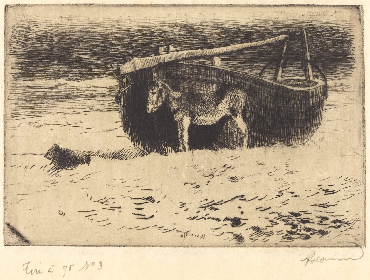 Mały Osioł w Berck autorstwa Albert Besnard