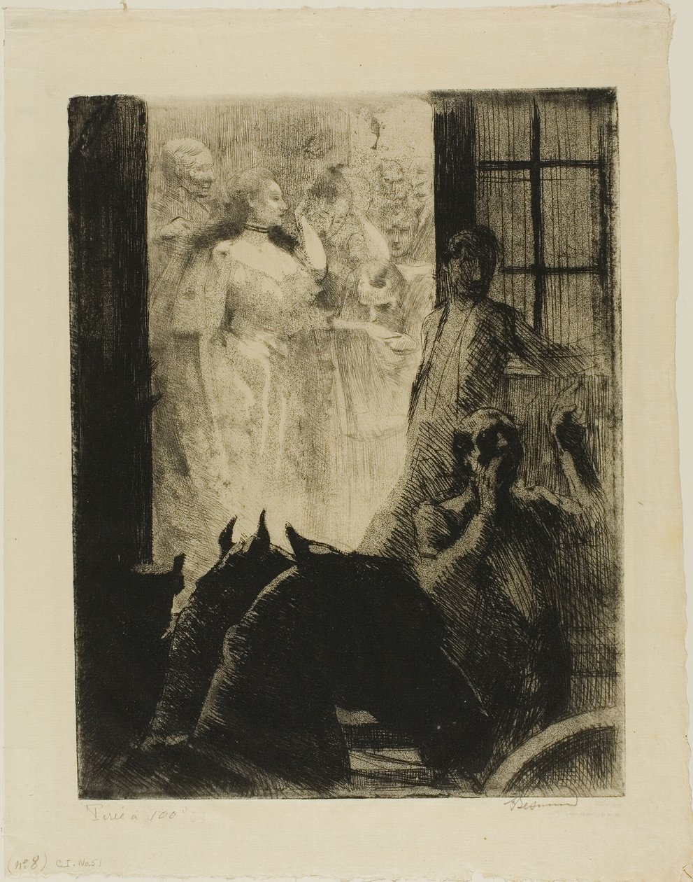Sukces społeczny, płyta siódma od Woman autorstwa Albert Besnard