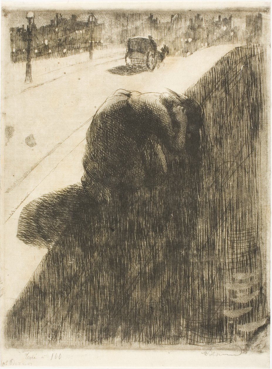 Samobójstwo, płyta jedenasta od Woman autorstwa Albert Besnard