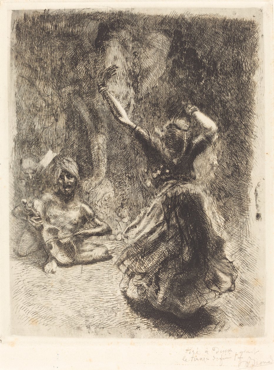 Tancerka Tanjore (La bayadère de Tanjore) autorstwa Albert Besnard