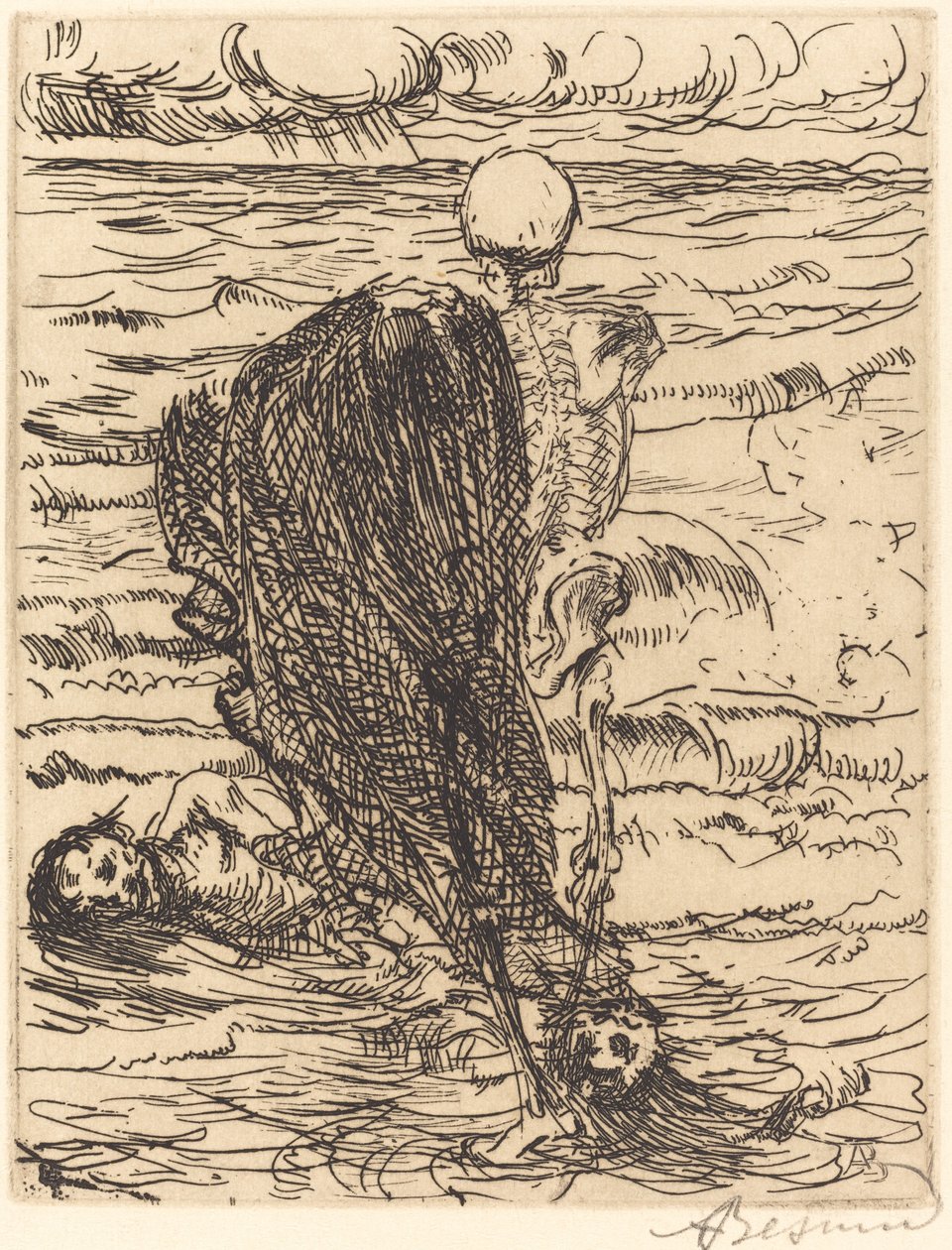Zaciąg autorstwa Albert Besnard