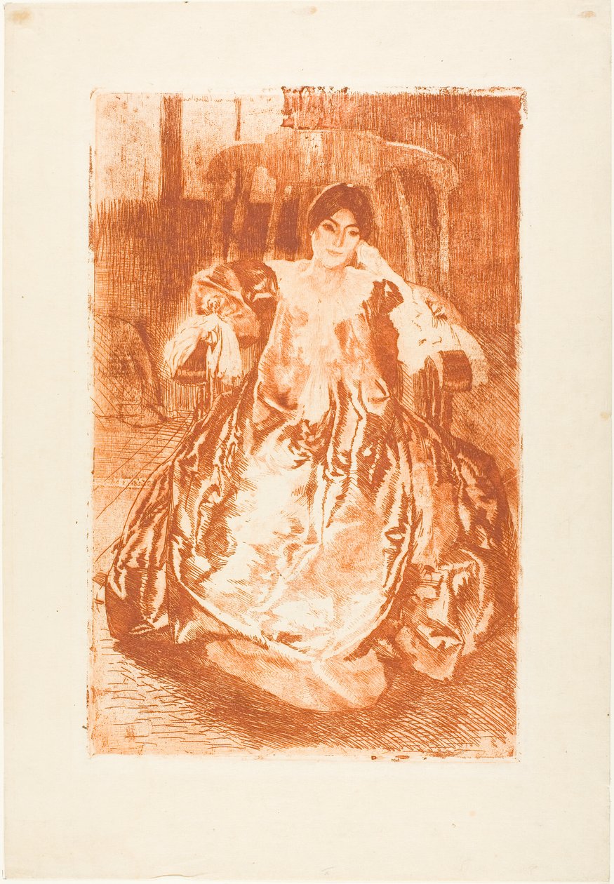 Jedwabna sukienka autorstwa Albert Besnard